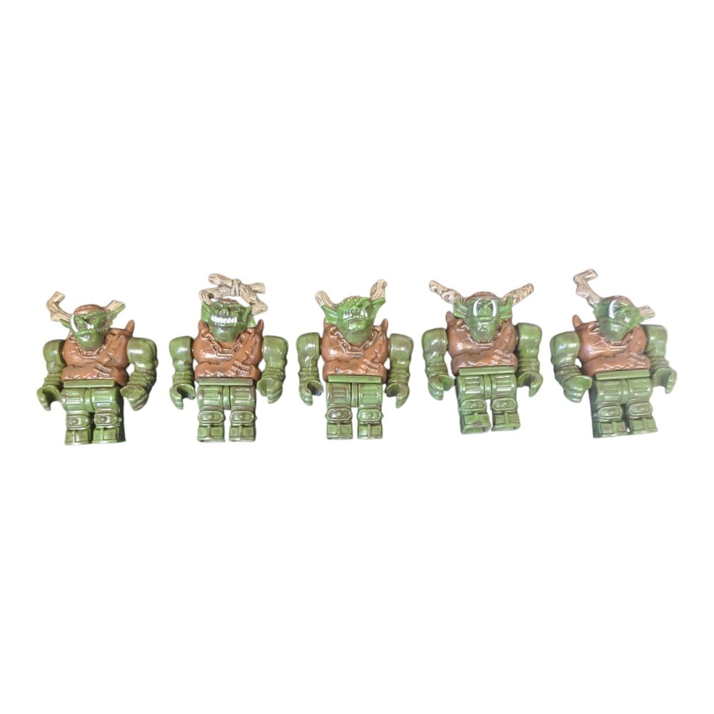 Figurine Orc Warcraft Articulated 2in Version MEGA Bloks Toys Lot Of  5